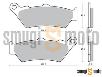 Klocki hamulcowe SBS M97, Off Road Racing Sinter, złote