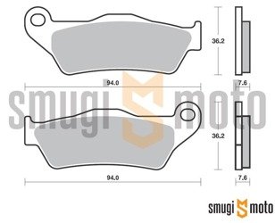 Klocki hamulcowe SBS Maxi Carbon M23