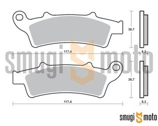 Klocki hamulcowe SBS Maxi Carbon S34