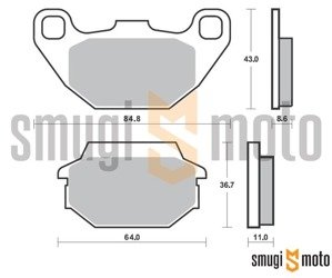 Klocki hamulcowe SBS S25 Street Ceramic