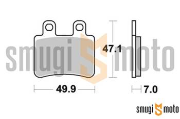 Klocki hamulcowe SBS S47 Street Ceramic