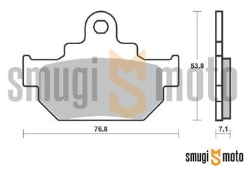 Klocki hamulcowe SBS Street Ceramic Black M89 (np. Suzuki LS 650 Savage)