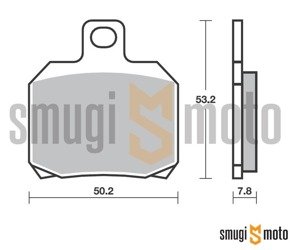 Klocki hamulcowe skuterowe SBS Street Ceramic S44, Aprilia, Bimota, Cagiva, Ducati, Voxan...