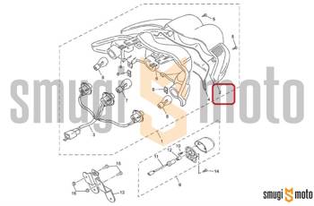 Klosz lampy tylnej, Yamaha Neos '18-