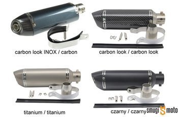 Końcówka wydechu Akrapovic Replika D-Type (rózne kolory)