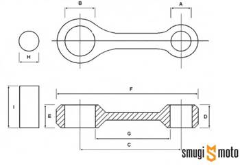 Korbowód Motor-Tech, ATV TGB 425