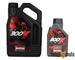 Olej silnikowy Motul 300V Factory Line 4T 10W40 (100% syntetyk), (różne pojemności)