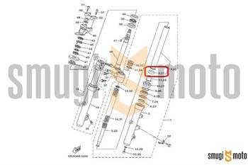 Panewka przedniego zawieszenia, dolna (na rurze), Yamaha FZS 600 Fazer / XJ 600 Diversion / YP 400 Majesty '98-11