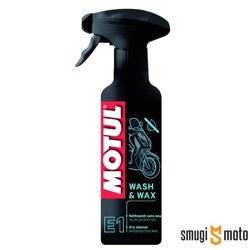 Preparat typu Quick Detailer do czyszczenia i mycia MOTUL E1 Wash&Wax z woskiem, butelka 400ml