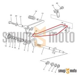 Pręt dźwigni zmiany biegów, Yamaha TZR 50 '03-12