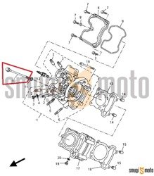 Śruba głowicy, Yamaha YZF-R 125, WR 125, MT 125, YP 125