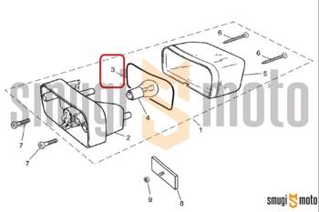 Uszczelka lampy tylnej, Yamaha TZR '03-12