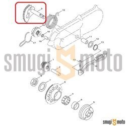 Wałek startera nożnego, Minarelli 50cc 4T, np. Yamaha Neos