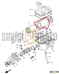 Wkład filtra powietrza, Yamaha YFM 350 / 450 '13-19