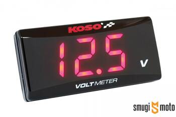 Woltomierz cyfrowy Koso Voltmeter, czerwony