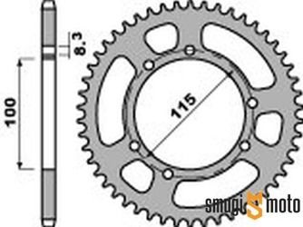 Zębatka tylna PBR [428] Husqvarna 50 / 125 CH WXE  (100mm / 115mm) (różne rozmiary)