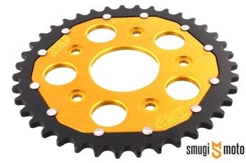 Zębatka tylna ZF Sprockets Dual [520], złota, Aprilia RS 125 '92-05, Cagiva Mito 125 (różne rozmiary)